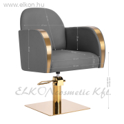 Gabbiano Malaga hidraulikus fodrász szék szürke - E-SHOP ELKONcosmetic Kft.