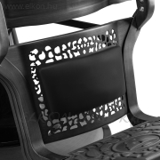 Gabbiano Nikkolo hidraulikus Barber / Fodrász Szék fekete - E-SHOP ELKONcosmetic Kft.