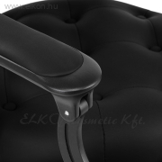 Gabbiano Nikkolo hidraulikus steppelt Barber / Fodrász Szék fekete - E-SHOP ELKONcosmetic Kft.