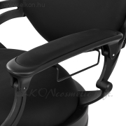 Gabbiano Nikkolo hidraulikus steppelés nélküli Barber / Fodrász Szék fekete - E-SHOP ELKONcosmetic Kft.
