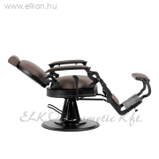 Gabbiano Nikkolo hidraulikus steppelés nélküli Barber / Fodrász Szék barna - E-SHOP ELKONcosmetic Kft.