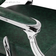 Gabbiano President Barber / Fodrász szék zöld-króm - E-SHOP ELKONcosmetic Kft.