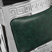 Gabbiano President Barber / Fodrász szék zöld-króm - E-SHOP ELKONcosmetic Kft.