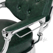 Gabbiano President Barber / Fodrász szék zöld-króm - E-SHOP ELKONcosmetic Kft.