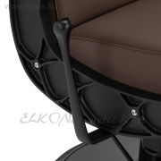 Gabbiano Continental hidraulikus steppelés nélküli Barber / Fodrász Szék barna - E-SHOP ELKONcosmetic Kft.