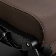 Gabbiano Continental hidraulikus steppelés nélküli Barber / Fodrász Szék barna - E-SHOP ELKONcosmetic Kft.