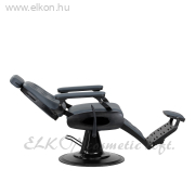 Gabbiano Niccolo Barber / Fodrász Szék - fekete-szálcsiszolt - E-SHOP ELKONcosmetic Kft.