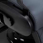 Gabbiano Niccolo Barber / Fodrász Szék - fekete-szálcsiszolt - E-SHOP ELKONcosmetic Kft.