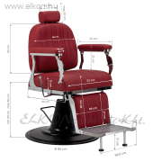 Gabbiano Elias Barber / Fodrász szék piros - E-SHOP ELKONcosmetic Kft.