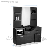Gabbiano Fodrász Munkaállomás Mosdóval B058 FEKETE-FEKETE - E-SHOP ELKONcosmetic Kft.