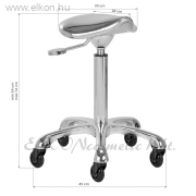 Gabbiano Fine Silver Roll Speed nyerges munkaszék - ezüst színű - E-SHOP ELKONcosmetic Kft.