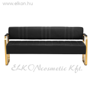 Gabbio Avila várószobai kanapé fekete-arany - E-SHOP ELKONcosmetic Kft.