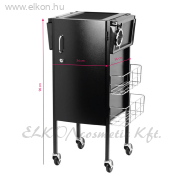 Gabbiano Deluxe fodrász kellékeskocsi 500 - fekete - E-SHOP ELKONcosmetic Kft.