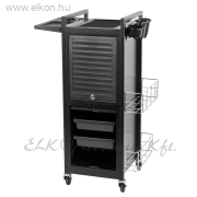 Gabbiano Deluxe fodrász kellékeskocsi 401 - fekete - E-SHOP ELKONcosmetic Kft.
