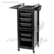 Gabbiano Deluxe fodrász kellékeskocsi 401 - fekete - E-SHOP ELKONcosmetic Kft.