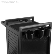 Gabbiano Deluxe fodrász kellékeskocsi 401 - fekete - E-SHOP ELKONcosmetic Kft.