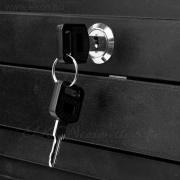 Gabbiano Deluxe fodrász kellékeskocsi 401 - fekete - E-SHOP ELKONcosmetic Kft.