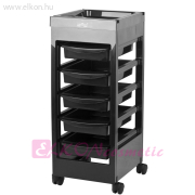Gabbiano 048A fodrász kellékeskocsi - fekete - E-SHOP