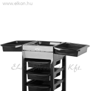 Gabbiano 048A fodrász kellékeskocsi - fekete - E-SHOP ELKONcosmetic Kft.