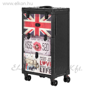 Gabbiano C12 Barber / fodrász kellékeskocsi - fekete - E-SHOP