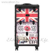 Gabbiano C12 Barber / fodrász kellékeskocsi - fekete - E-SHOP ELKONcosmetic Kft.