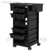 Gabbiano 68A fodrász kellékeskocsi - fekete - E-SHOP ELKONcosmetic Kft.