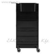 Gabbiano 68A fodrász kellékeskocsi - fekete - E-SHOP ELKONcosmetic Kft.