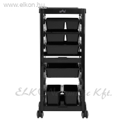 Gabbiano 68A fodrász kellékeskocsi - fekete - E-SHOP ELKONcosmetic Kft.