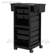 Gabbiano 68B fodrász kellékeskocsi - fekete - E-SHOP