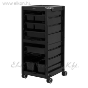 Gabbiano 68B fodrász kellékeskocsi - fekete - E-SHOP ELKONcosmetic Kft.
