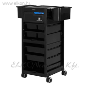 Gabbiano Fodrász kellékeskocsi UV steril 68UV fekete - E-SHOP ELKONcosmetic Kft.