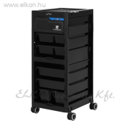 Gabbiano Fodrász kellékeskocsi UV steril 68UV fekete - E-SHOP ELKONcosmetic Kft.