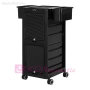 Gabbiano 68C fodrász kellékeskocsi - fekete - E-SHOP