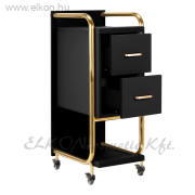 Gabbiano Solo Fodrász kellékeskocsi fekete-arany - E-SHOP ELKONcosmetic Kft.