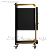 Gabbiano Solo Fodrász kellékeskocsi fekete-arany - E-SHOP ELKONcosmetic Kft.