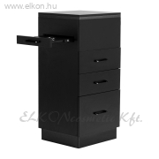 Fodrász 2027B kellékes szekrény fekete - E-SHOP ELKONcosmetic Kft.