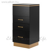 Fodrász 2027BG kellékes szekrény fekete-aranybarna - E-SHOP