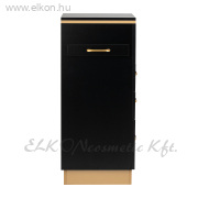 Fodrász 2027BG kellékes szekrény fekete-aranybarna - E-SHOP ELKONcosmetic Kft.