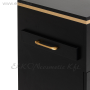 Fodrász 2027BG kellékes szekrény fekete-aranybarna - E-SHOP ELKONcosmetic Kft.