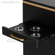 Fodrász 2027BG kellékes szekrény fekete-aranybarna - E-SHOP ELKONcosmetic Kft.