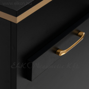 Fodrász 2027BG kellékes szekrény fekete-aranybarna - E-SHOP ELKONcosmetic Kft.