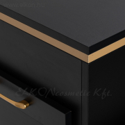 Fodrász 2027BG kellékes szekrény fekete-aranybarna - E-SHOP ELKONcosmetic Kft.