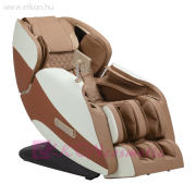 Masszázsfotel billenthető 3D Sakura Luxury fehér-bézs - E-SHOP