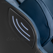 Masszázsfotel fűthető, billenthető 3D Sakura Maximus 809 szürke-kék-indigo - E-SHOP ELKONcosmetic Kft.