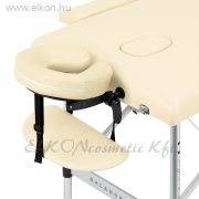 BALANCE Alumínium összecsukható Masszázsasztal 2 szekciós - krémszínű - E-SHOP ELKONcosmetic Kft.