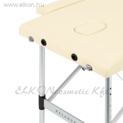 BALANCE Alumínium összecsukható Masszázsasztal 2 szekciós - krémszínű - E-SHOP ELKONcosmetic Kft.