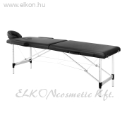 BALANCE Alumínium összecsukható Masszázsasztal 2 szekciós - fekete - E-SHOP