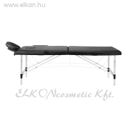 BALANCE Alumínium összecsukható Masszázsasztal 2 szekciós - fekete - E-SHOP ELKONcosmetic Kft.