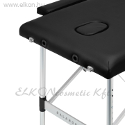 BALANCE Alumínium összecsukható Masszázsasztal 2 szekciós - fekete - E-SHOP ELKONcosmetic Kft.