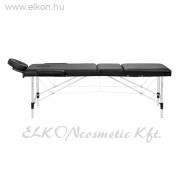 BALANCE Alumínium összecsukható Masszázsasztal 3 szekció - fekete - E-SHOP ELKONcosmetic Kft.
